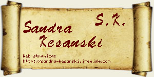 Sandra Kešanski vizit kartica